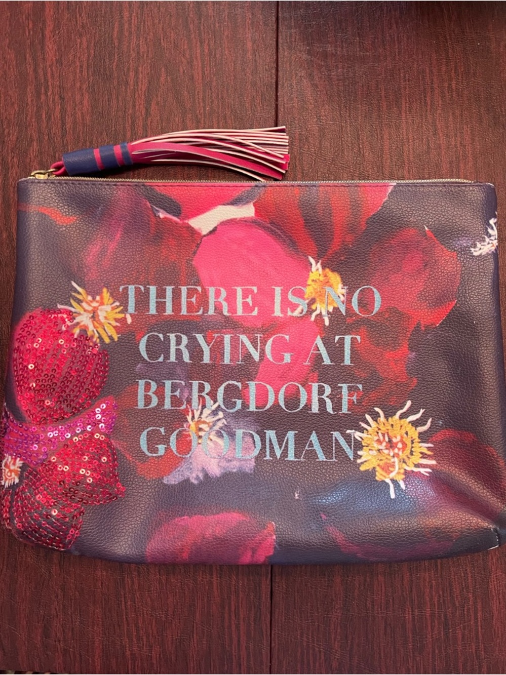 Ashley Longshore x Bergdorf Goodman Zipper Pouch